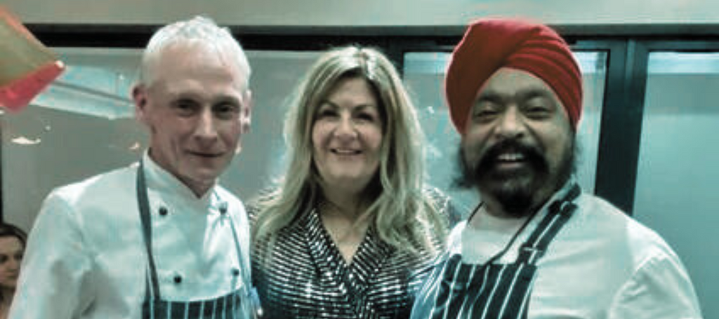 Romold enjoys charity supper from TV chef Tony Singh