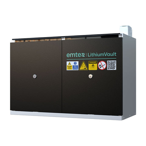 Small 2 Door LithiumVault Cabinet with Charging - CH-L8PGK