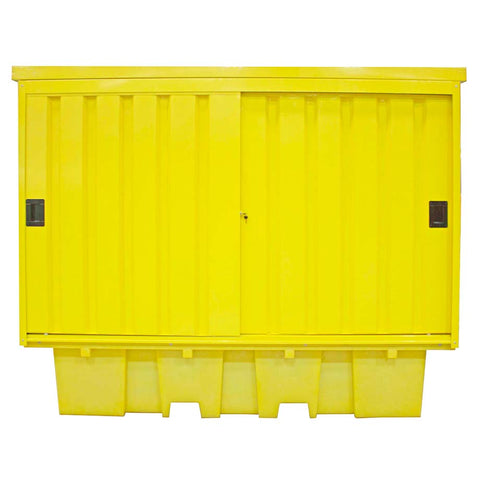 Hard Covered Spill Pallet (For 8 x 205ltr Drums or 2 x 1000ltr IBC) - BB2HCS