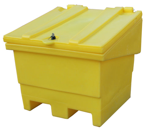 Rock Salt Bin With Lockable Lid - GRITBIN