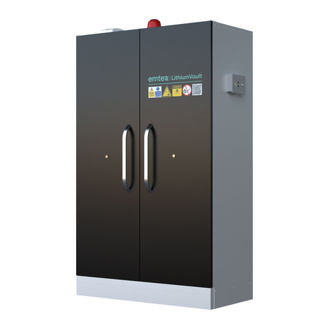 2 Door LithiumVault FirePro® Cabinet with Control Panel & Charging - CH-L5F2PG16K