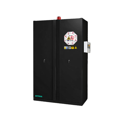 2 Door LithiumVault FirePro® Cabinet with Control Panel & Charging - CH-L5F2PGB