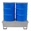 2 Drum Galvanised Steel Spill Pallet - GSP2D