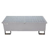 2 Drum Galvanised Steel Spill Pallet - MDLGSP2D