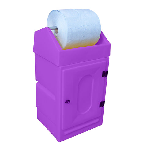 (Clearance) Lockable Cabinet (With Roll Holder) (Purple) - PDSD