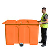(Clearance) Poly Storage Bin on Wheels (With 1400ltr Capacity)  - PSB3W