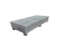8 Drum Galvanised Steel Spill Pallet - GSP8D