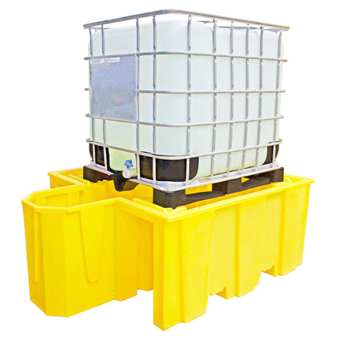IBC Spill Pallet (For 1 x 1000ltr IBC With Integral Dispensing Area) - BB1D