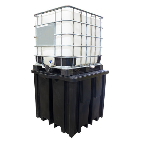 Recycled Polyethylene IBC Spill Pallet (With 4way FLT Access) - BB1FWR