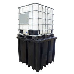 Recycled Polyethylene IBC Spill Pallet (With 4-way FLT Access) - BB1FWR