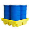 (Clearance) Yellow Spill Pallet With High Capacity Sump (For 4 x 205ltr Drums) - BP4