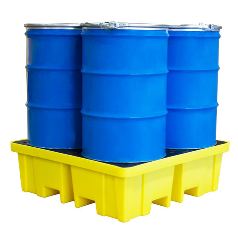 Spill Pallet With 4 way FLT access (For 4 x 205ltr Drums) - BP4FW