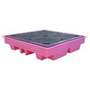 (Clearance) Low Profile Drum Spill Pallet (For 4 x 205ltr Drums) - BP4L